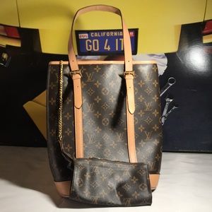 Louis Vuitton Purse Handbag w/ Chain Wallet